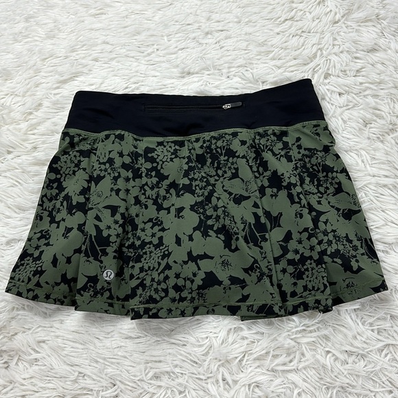 Lululemon Pace Rival Skirt (Regular) *No Panels Efflorescent Barracks Green - Picture 3 of 5